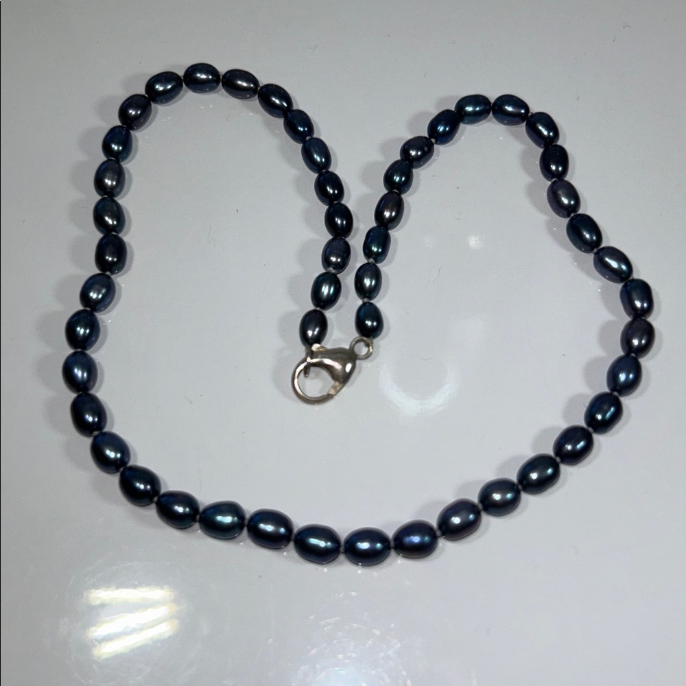 NWOT High Quality Fresh Water Pearl Necklace With Sterling Silver Clasp